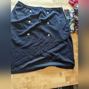 Cato navy pinstripe pencil skirt 18w